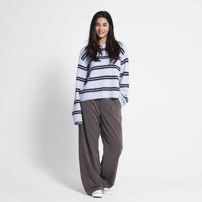 Crew-neck knit sweater "Elena"